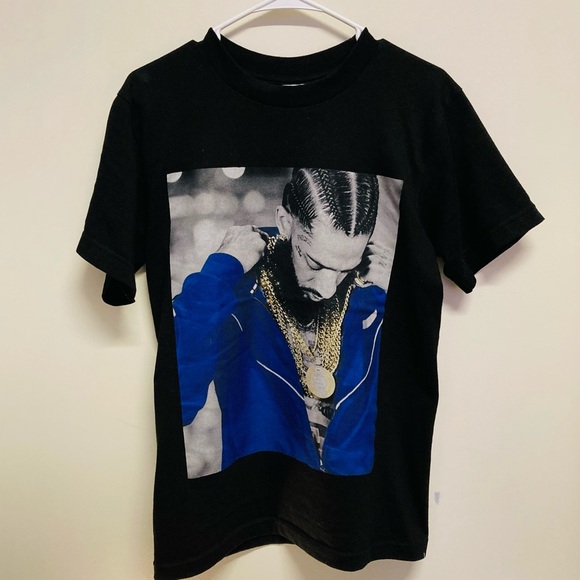 nipsey hussle shirt blue
